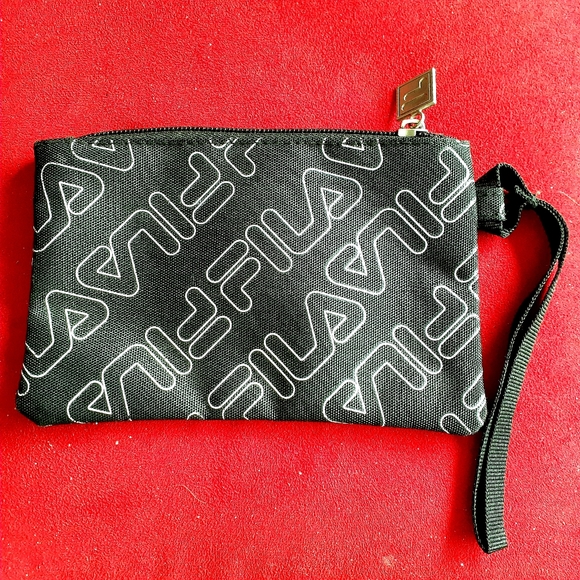 2/$15! FILA travel pouch in black, white, and red. - Picture 6 of 8